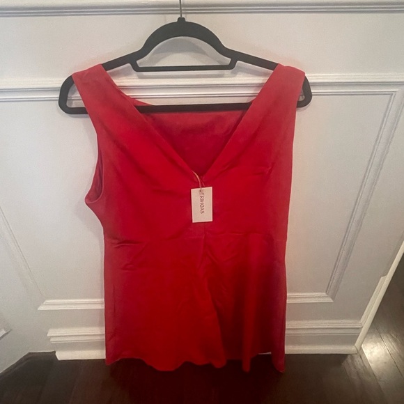 The Red Boat Neck High Waisted Mini Dress - NWT - Picture 6 of 7